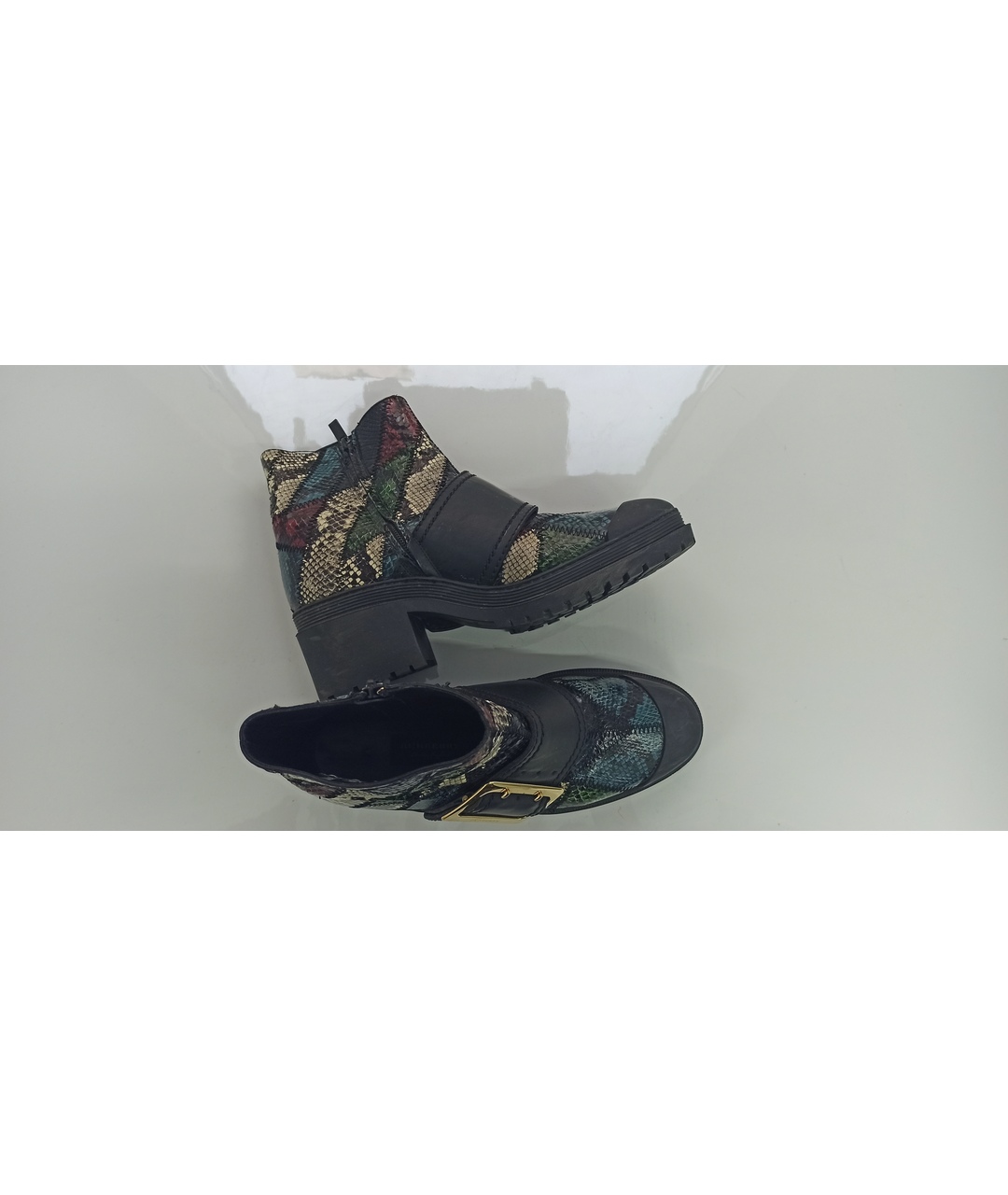 BURBERRY Мульти ботинки из экзотической кожи, фото 2