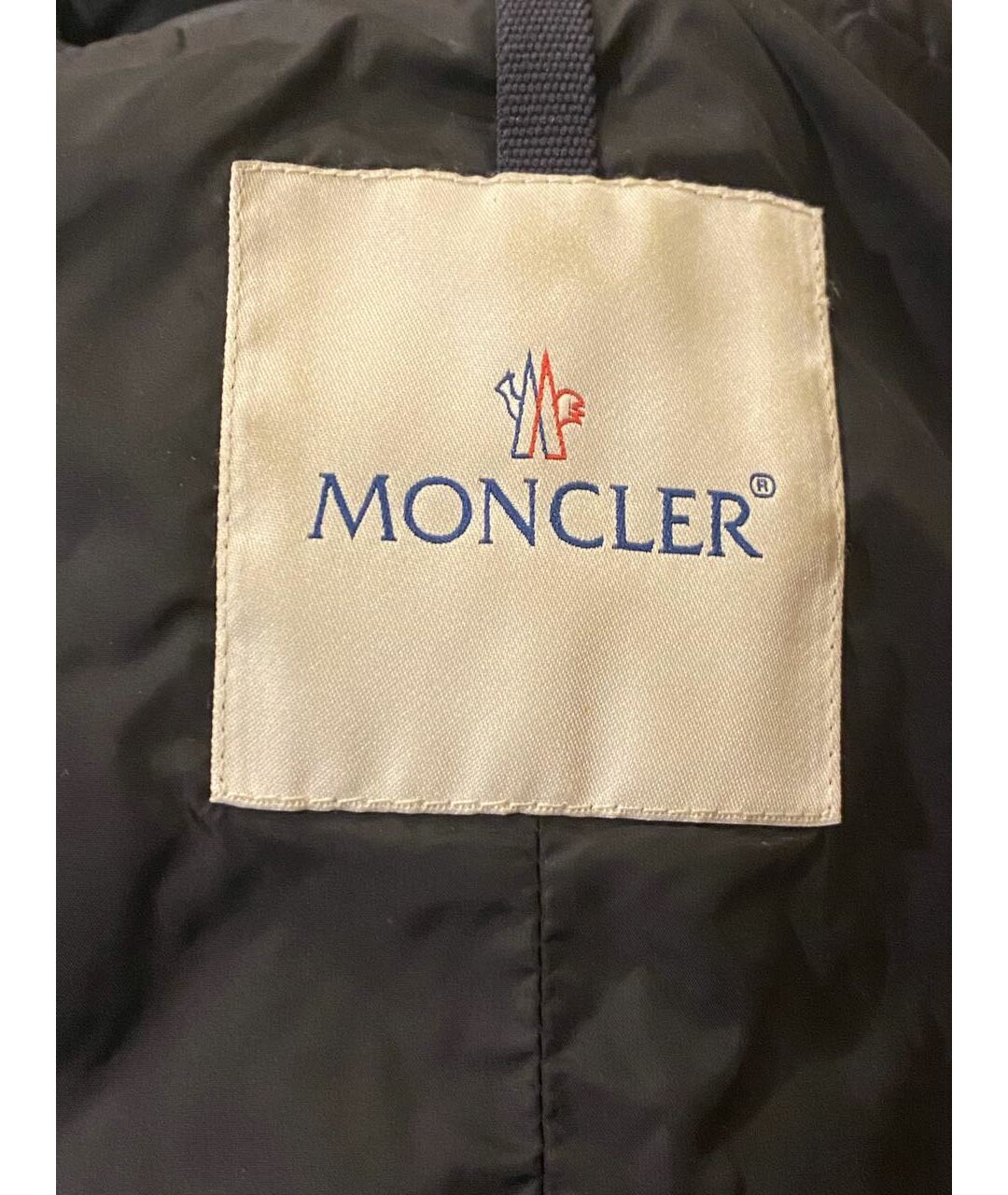 MONCLER Черная полиамидовая куртка, фото 3