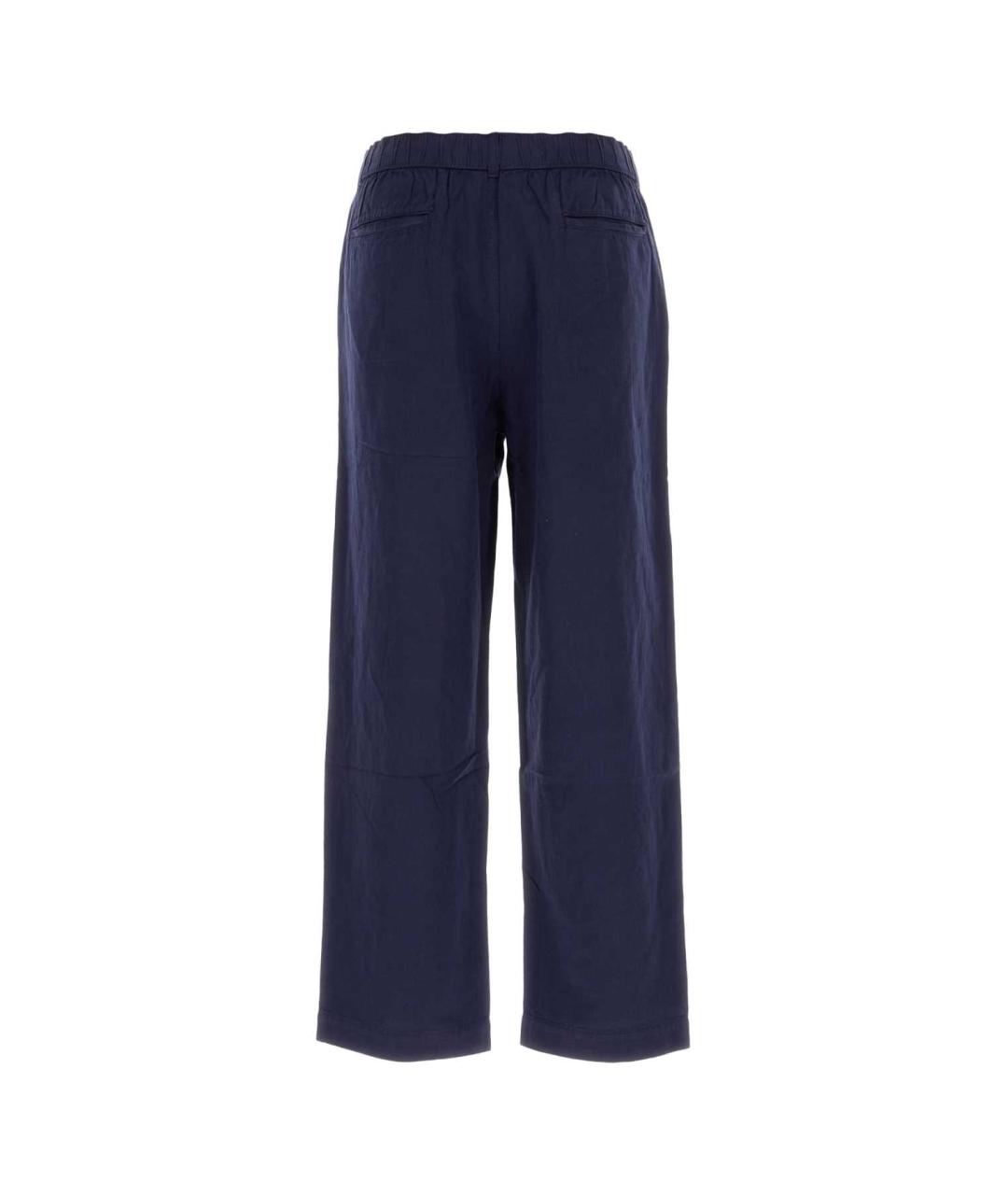 POLO RALPH LAUREN Синие льняные повседневные брюки, фото 2