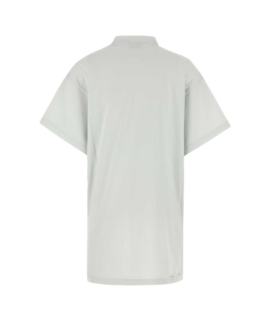 BALENCIAGA Белая хлопковая футболка, фото 2