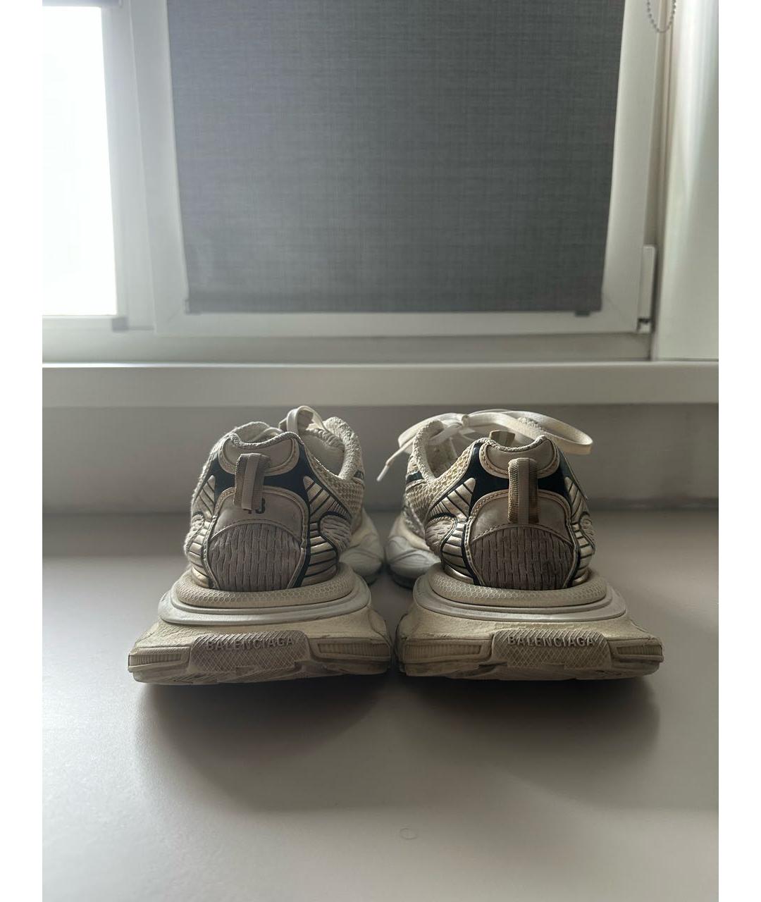 BALENCIAGA Бежевые низкие кроссовки / кеды, фото 4