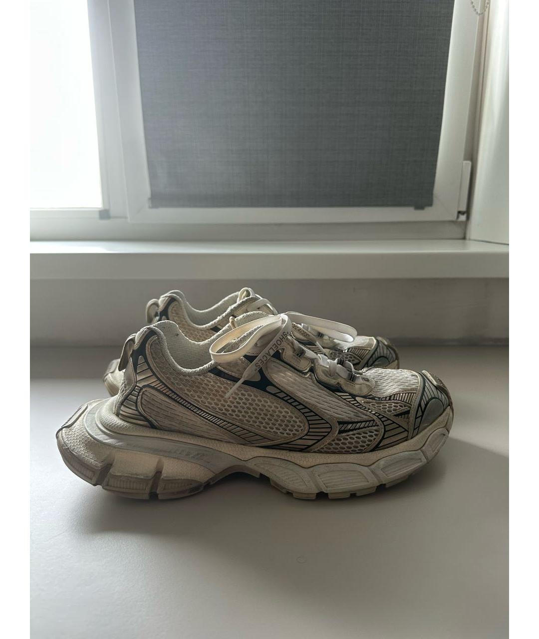 BALENCIAGA Бежевые низкие кроссовки / кеды, фото 9