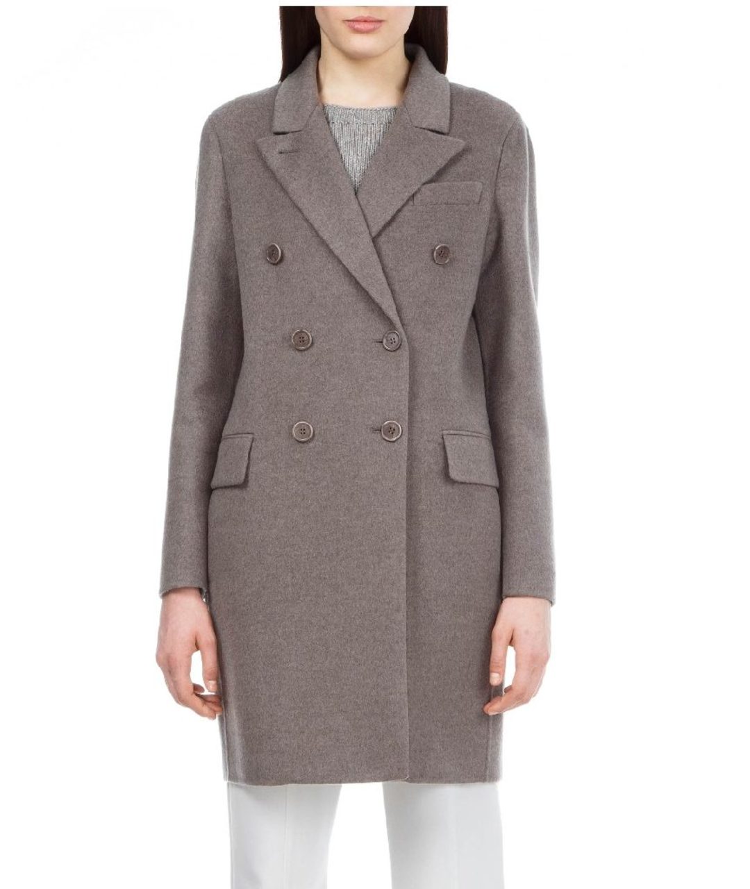 LORO PIANA Бордовое кашемировое пальто, фото 6