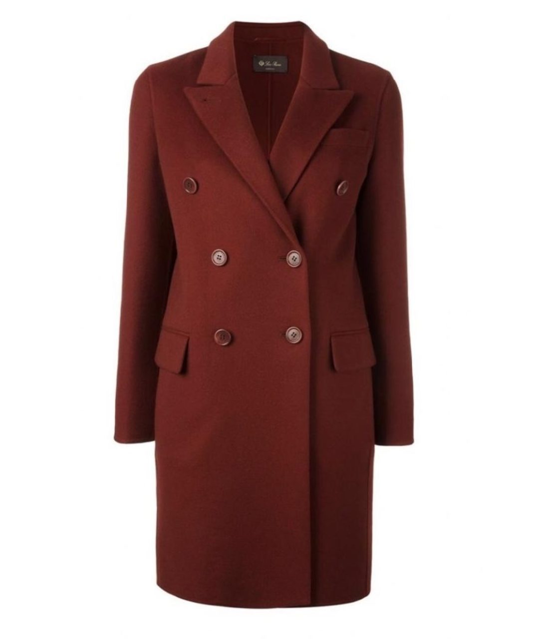 LORO PIANA Бордовое кашемировое пальто, фото 1