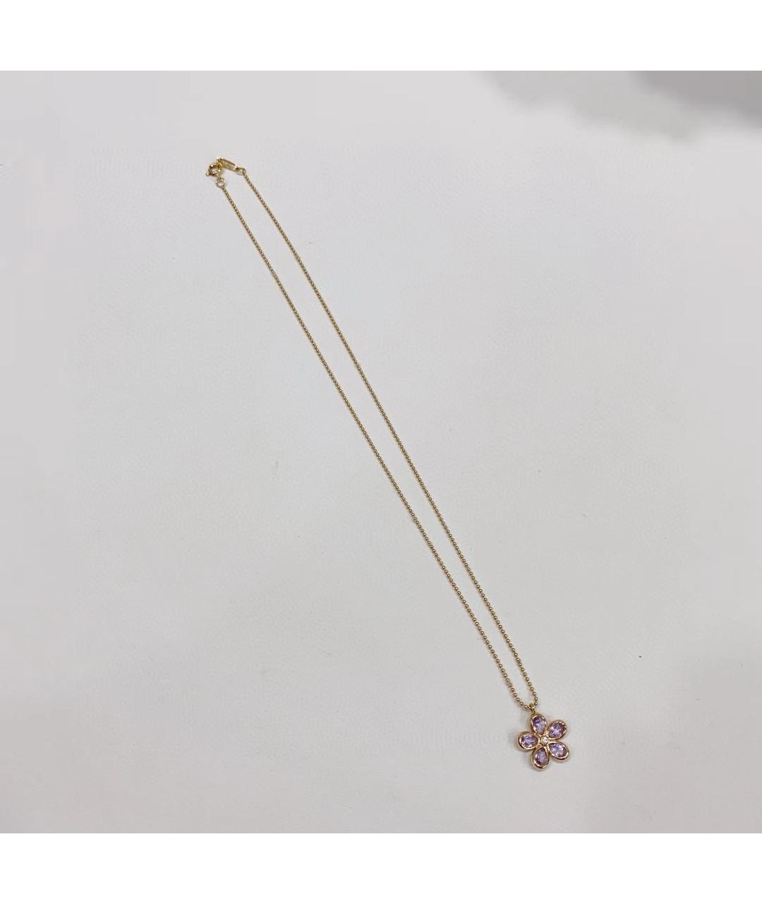 TIFFANY&CO Фиолетовая подвеска из розового золота, фото 3