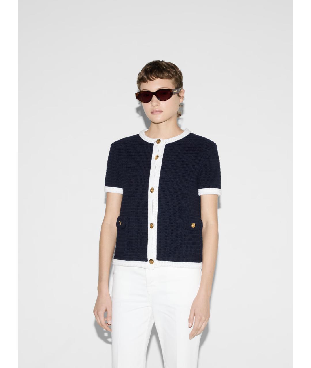 GUCCI Темно-синий кардиган, фото 3