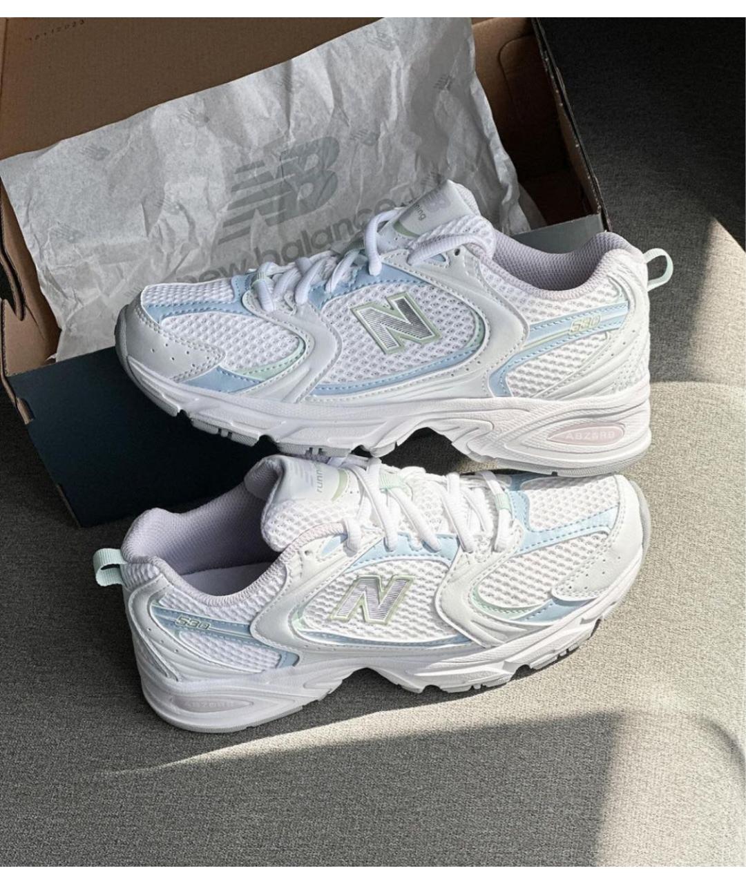 NEW BALANCE Белые кроссовки, фото 5