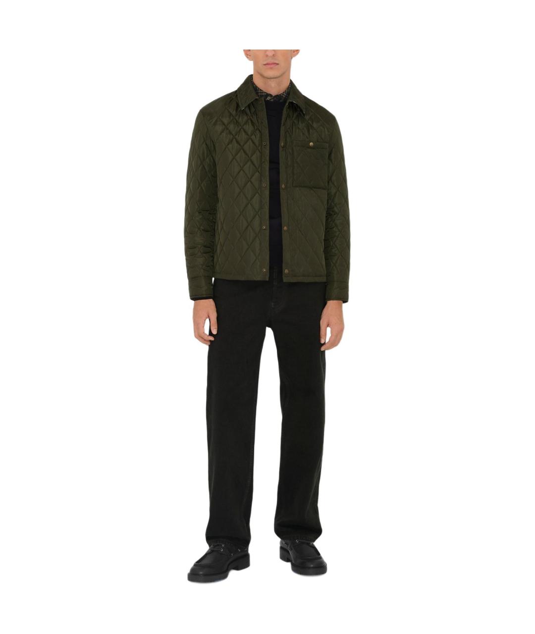 BURBERRY Хаки куртка, фото 2