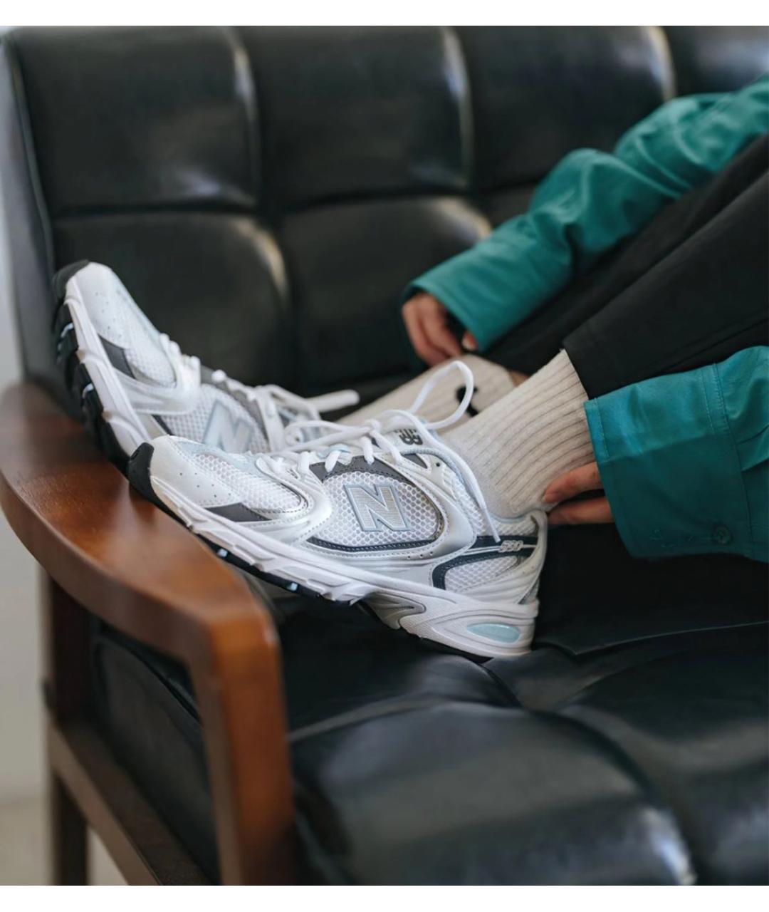 NEW BALANCE Белые кроссовки, фото 5