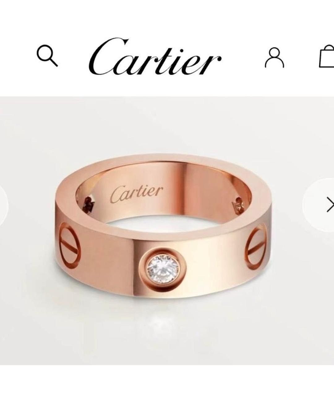 CARTIER Розовое кольцо из розового золота, фото 7