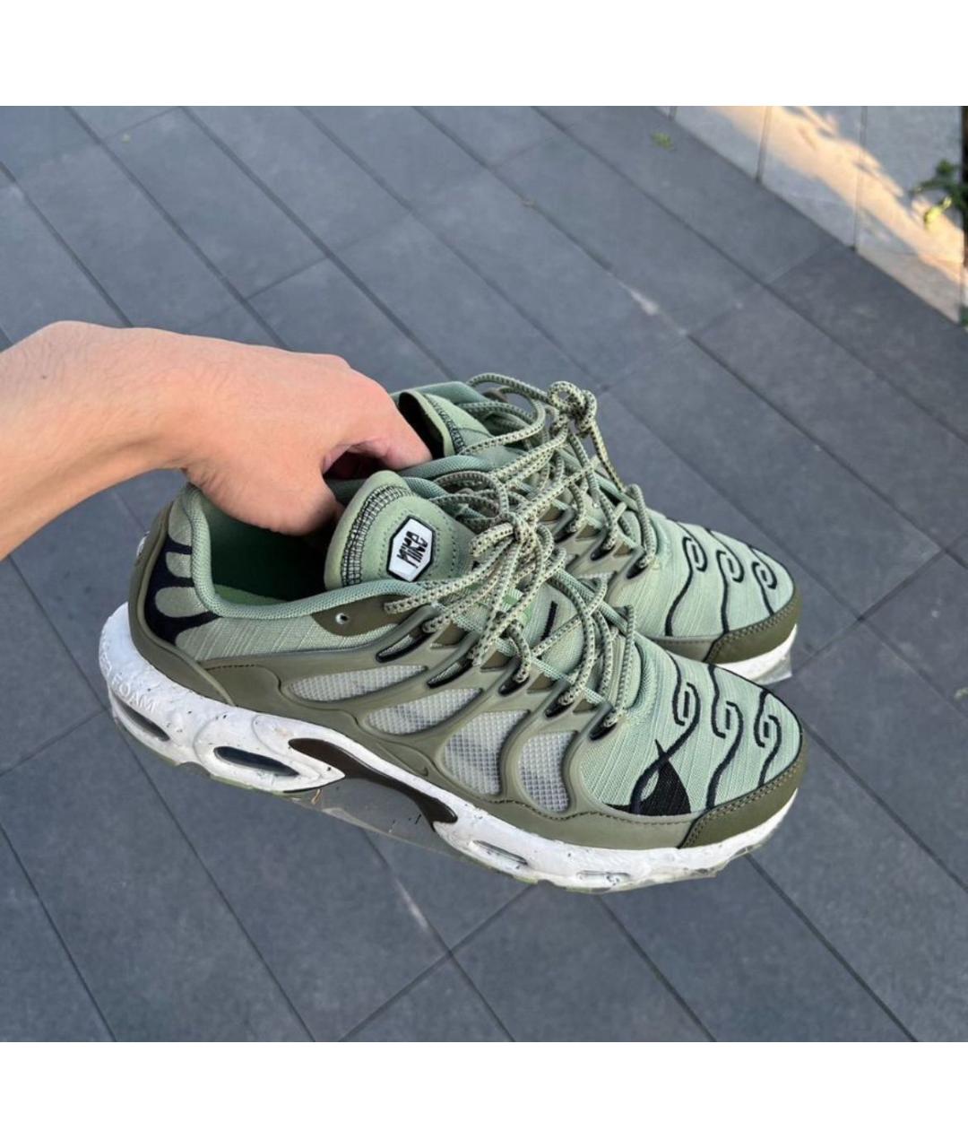 NIKE Зеленые низкие кроссовки / кеды, фото 6