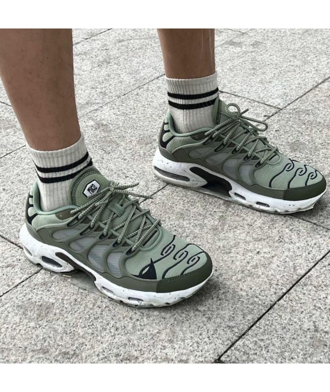 NIKE Зеленые низкие кроссовки / кеды, фото 7