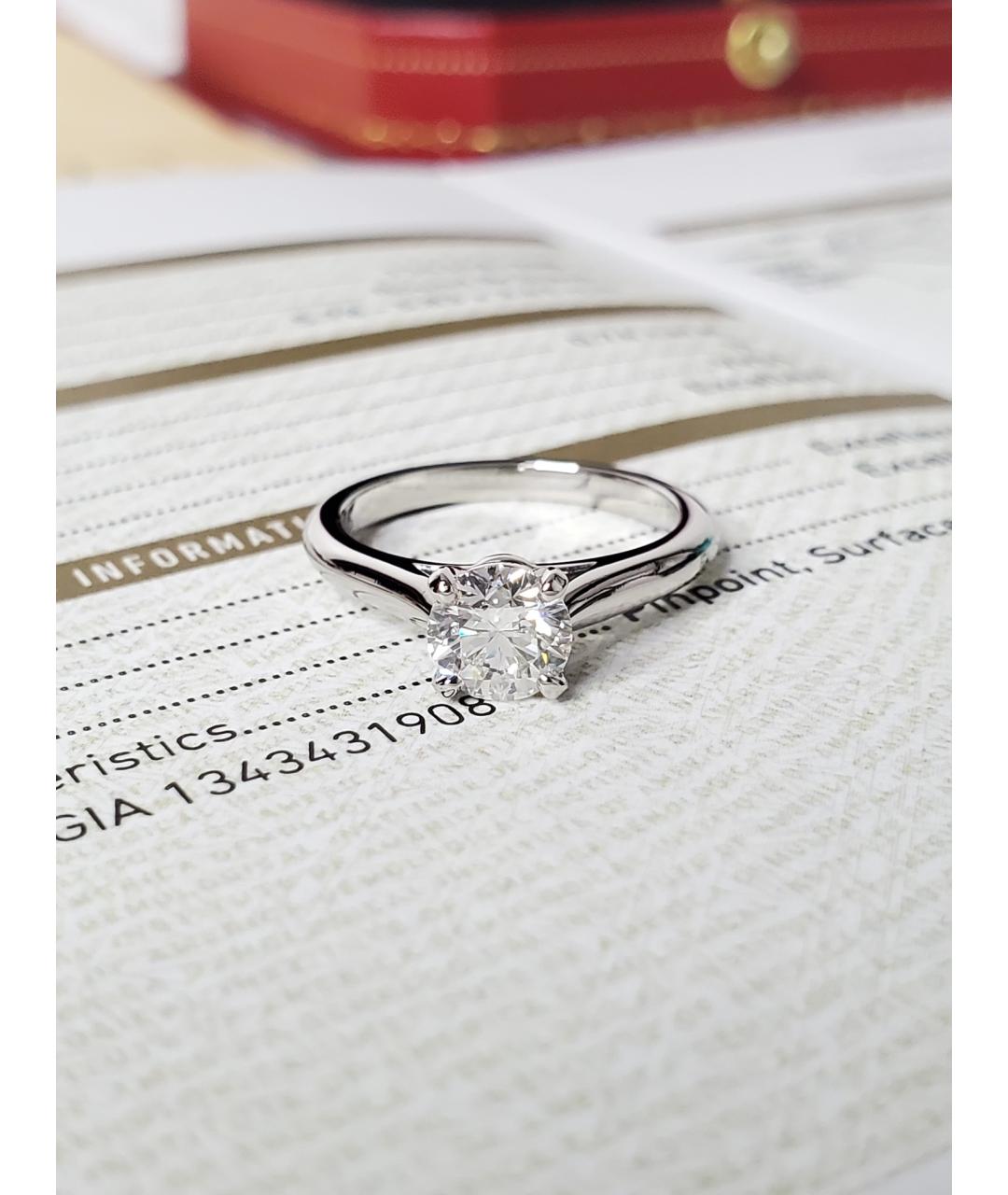 CARTIER Серебряное платиновое кольцо, фото 5