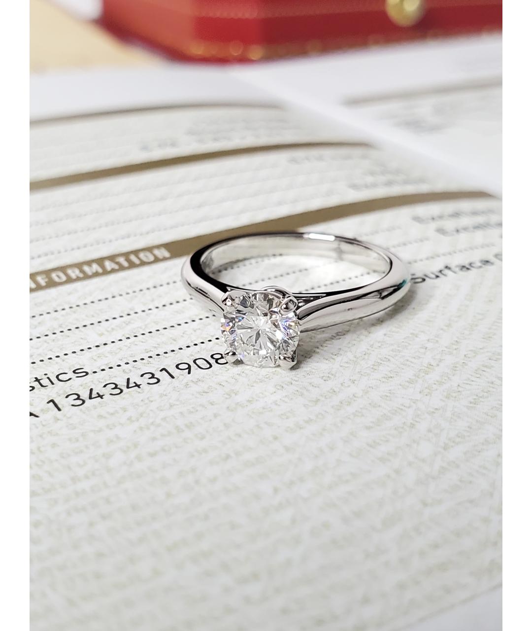 CARTIER Серебряное платиновое кольцо, фото 4