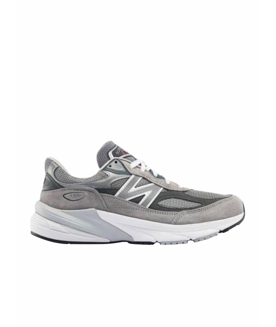 NEW BALANCE Серые замшевые кроссовки, фото 1