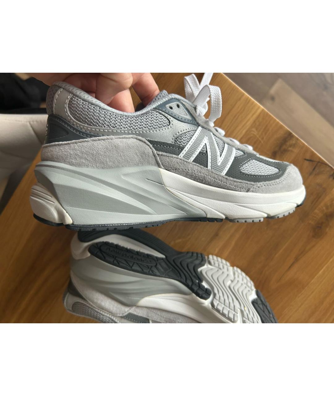 NEW BALANCE Серые замшевые кроссовки, фото 7