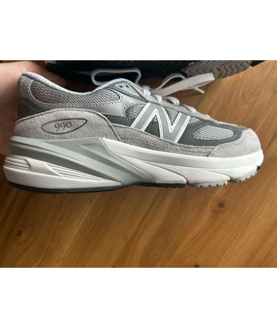 NEW BALANCE Серые замшевые кроссовки, фото 8