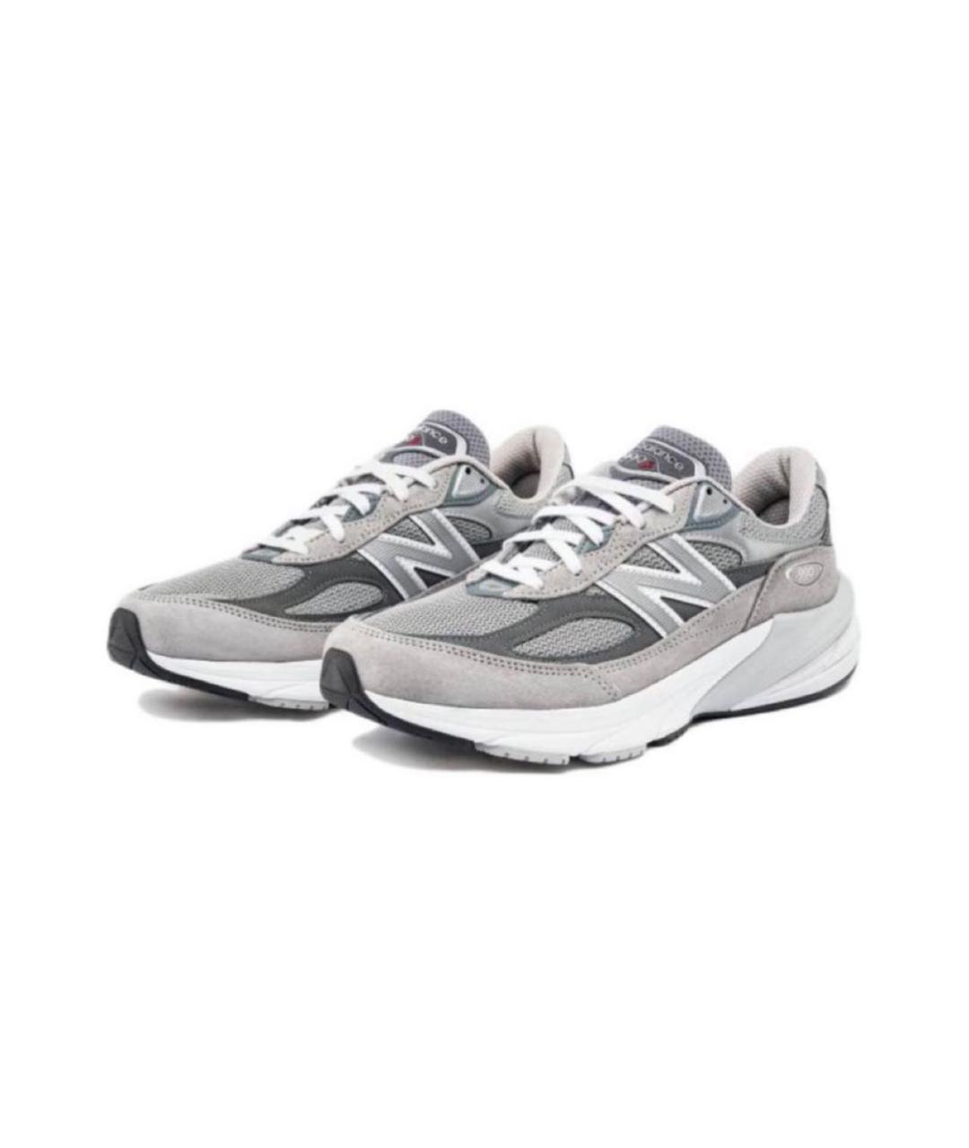 NEW BALANCE Серые замшевые кроссовки, фото 2