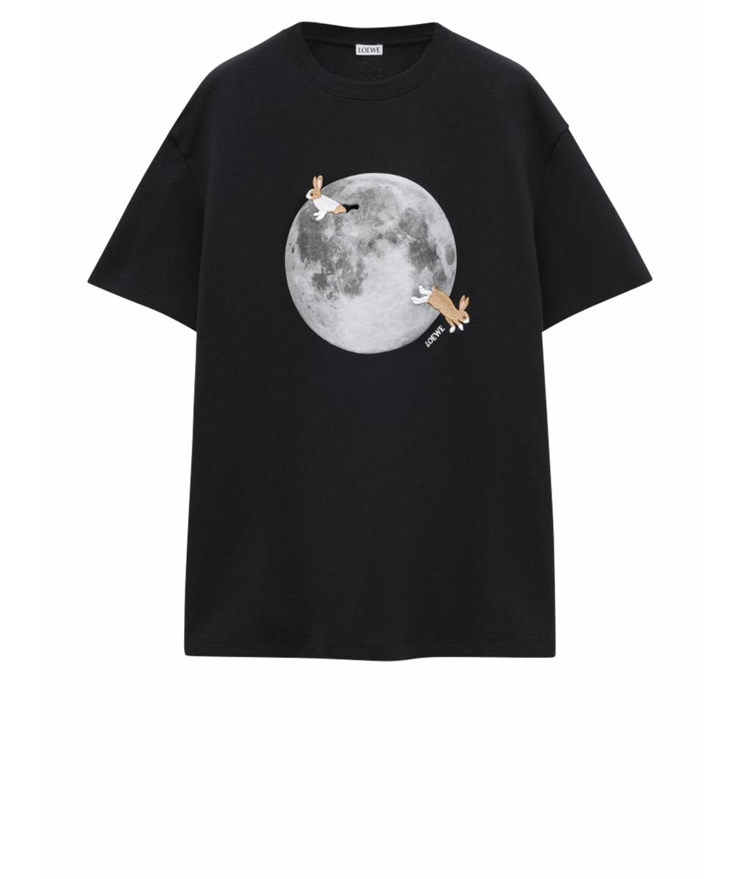 LOEWE Черная хлопковая футболка, фото 1