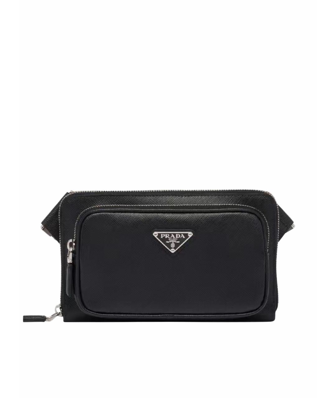 PRADA Черная поясная сумка, фото 1