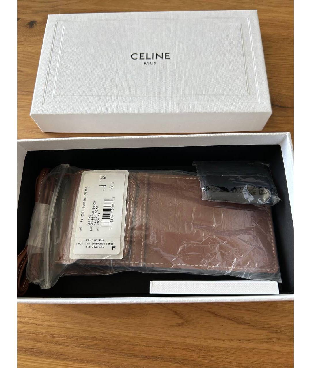 CELINE Золотые металлические солнцезащитные очки, фото 4