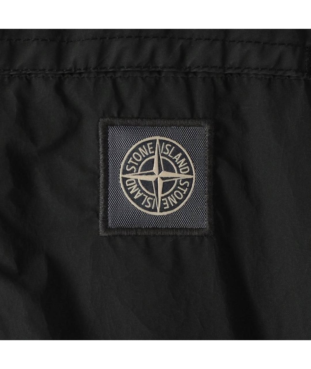 STONE ISLAND Черный тренч / плащ, фото 3