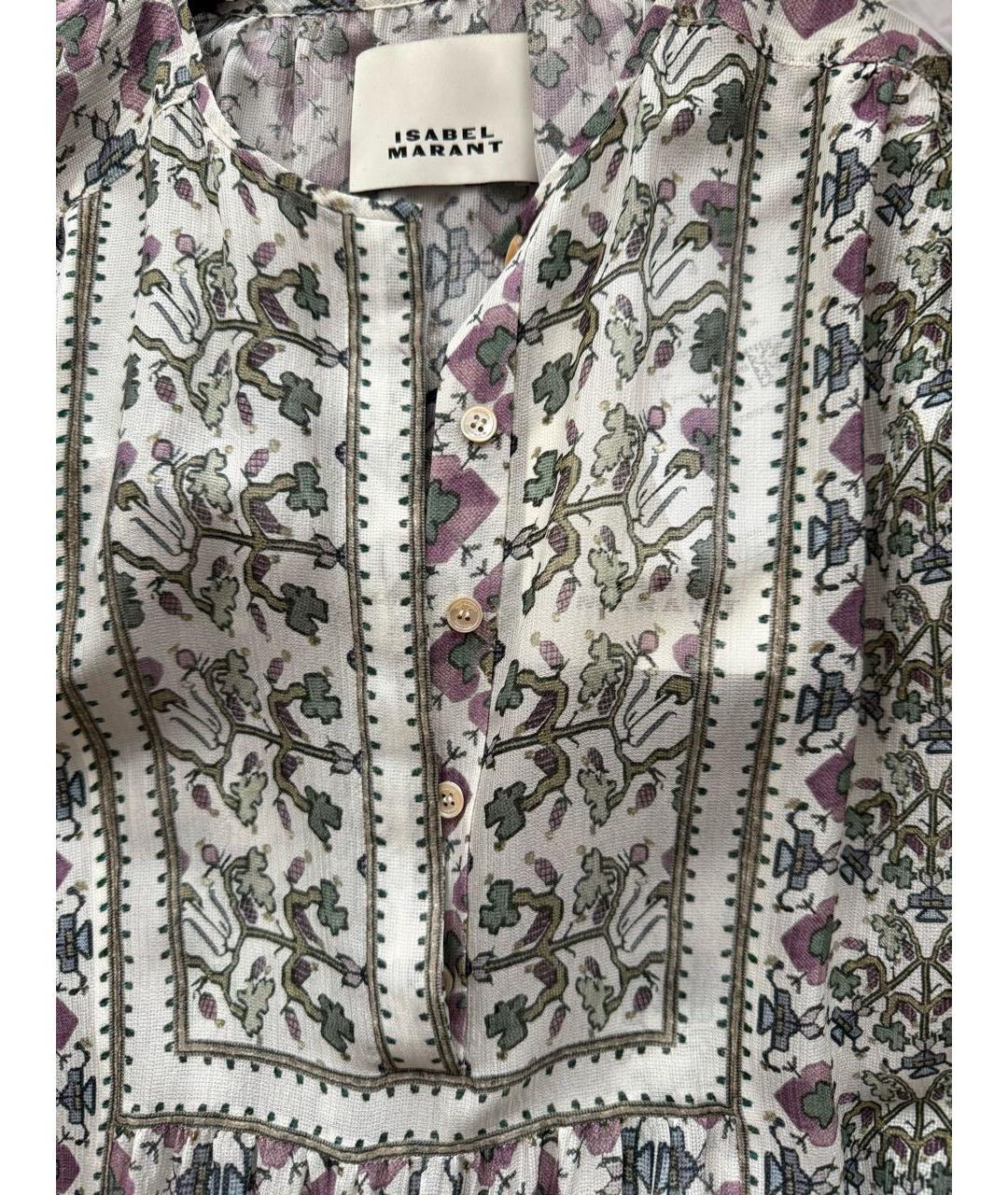 ISABEL MARANT Голубое шелковое вечернее платье, фото 3