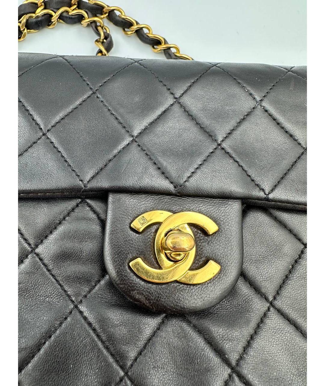 CHANEL Коричневая кожаная сумка через плечо, фото 6