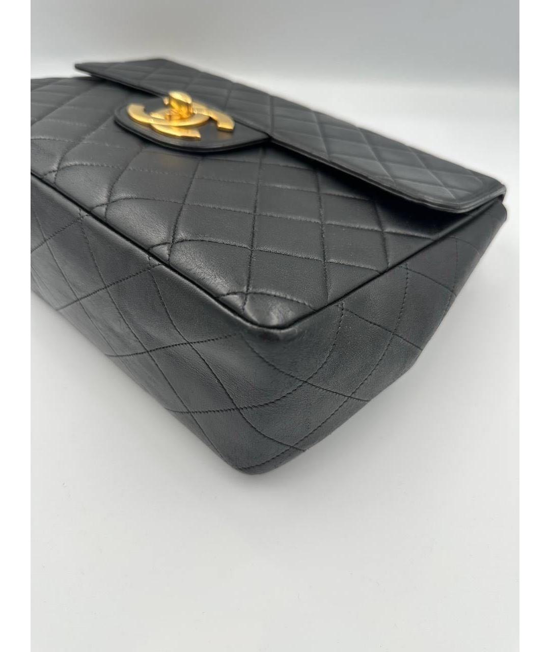 CHANEL Черная кожаная сумка через плечо, фото 4