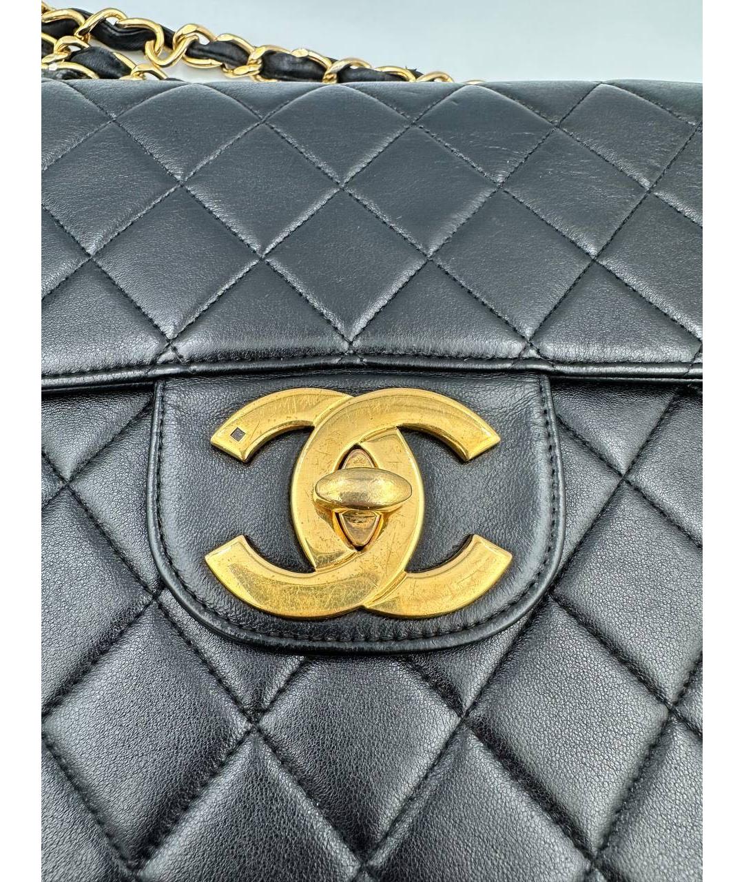 CHANEL Черная кожаная сумка через плечо, фото 3