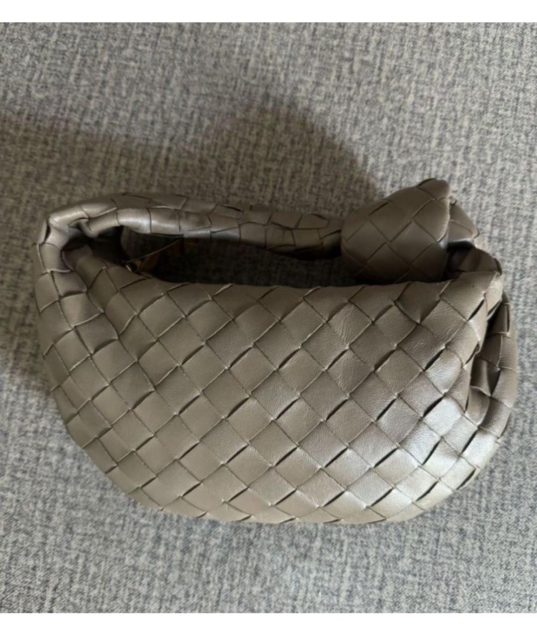 BOTTEGA VENETA Черная кожаная сумка с короткими ручками, фото 4