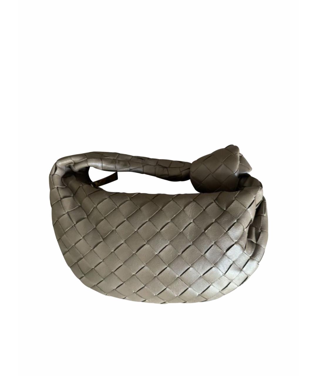 BOTTEGA VENETA Черная кожаная сумка с короткими ручками, фото 1