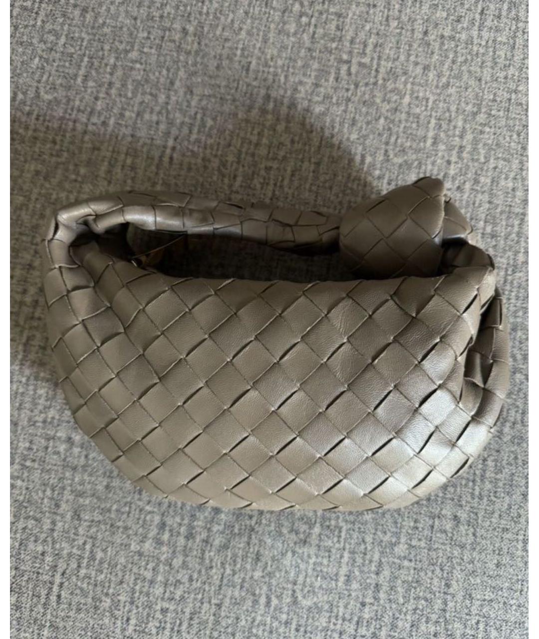 BOTTEGA VENETA Черная кожаная сумка с короткими ручками, фото 5