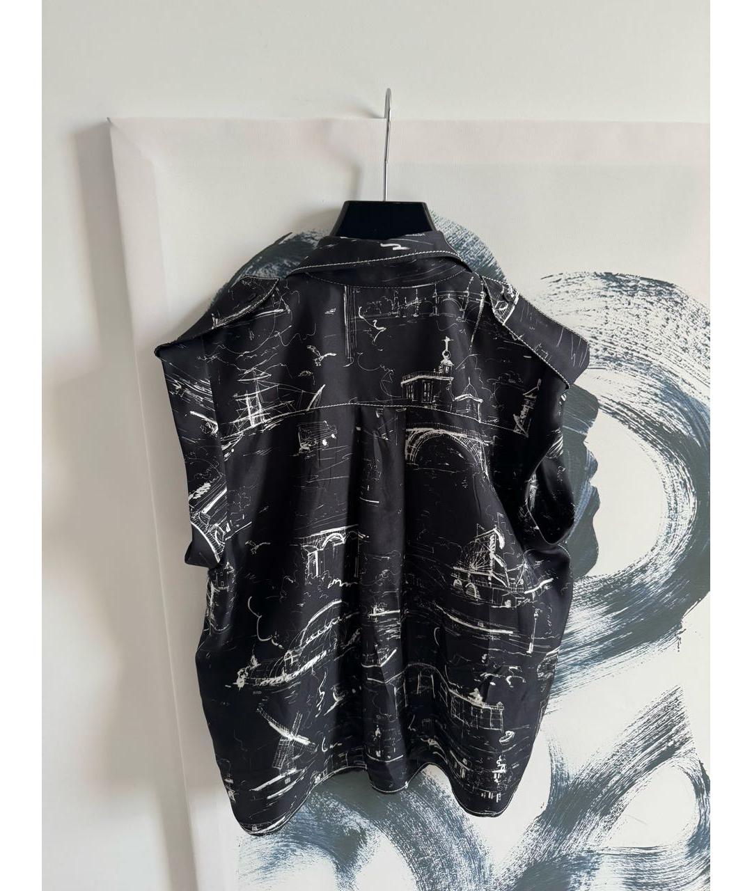 BURBERRY Черная шелковая рубашка, фото 3