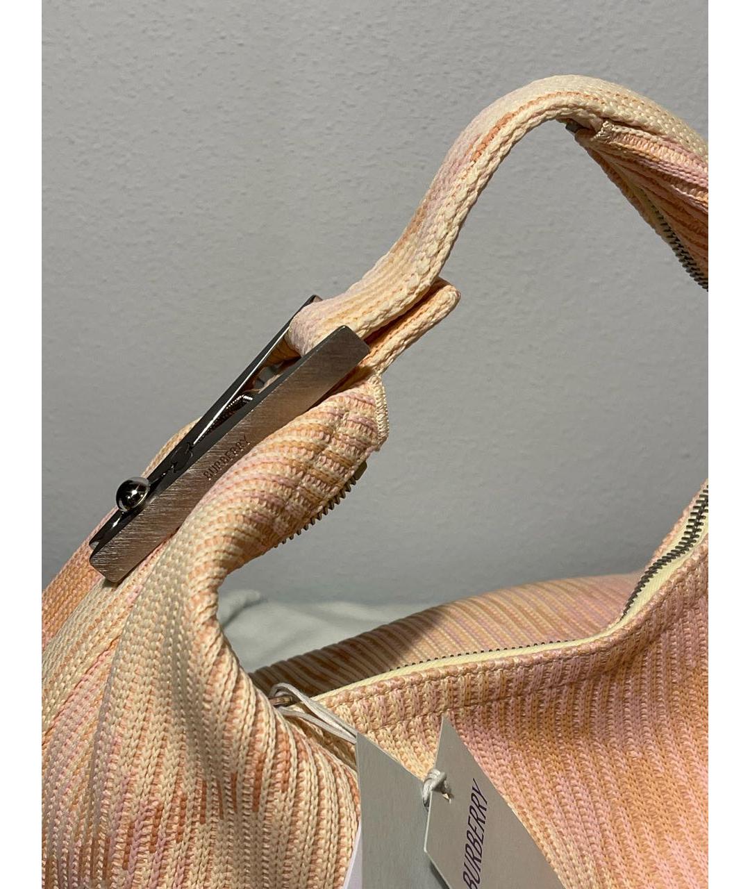 BURBERRY Коралловая сумка с короткими ручками, фото 7