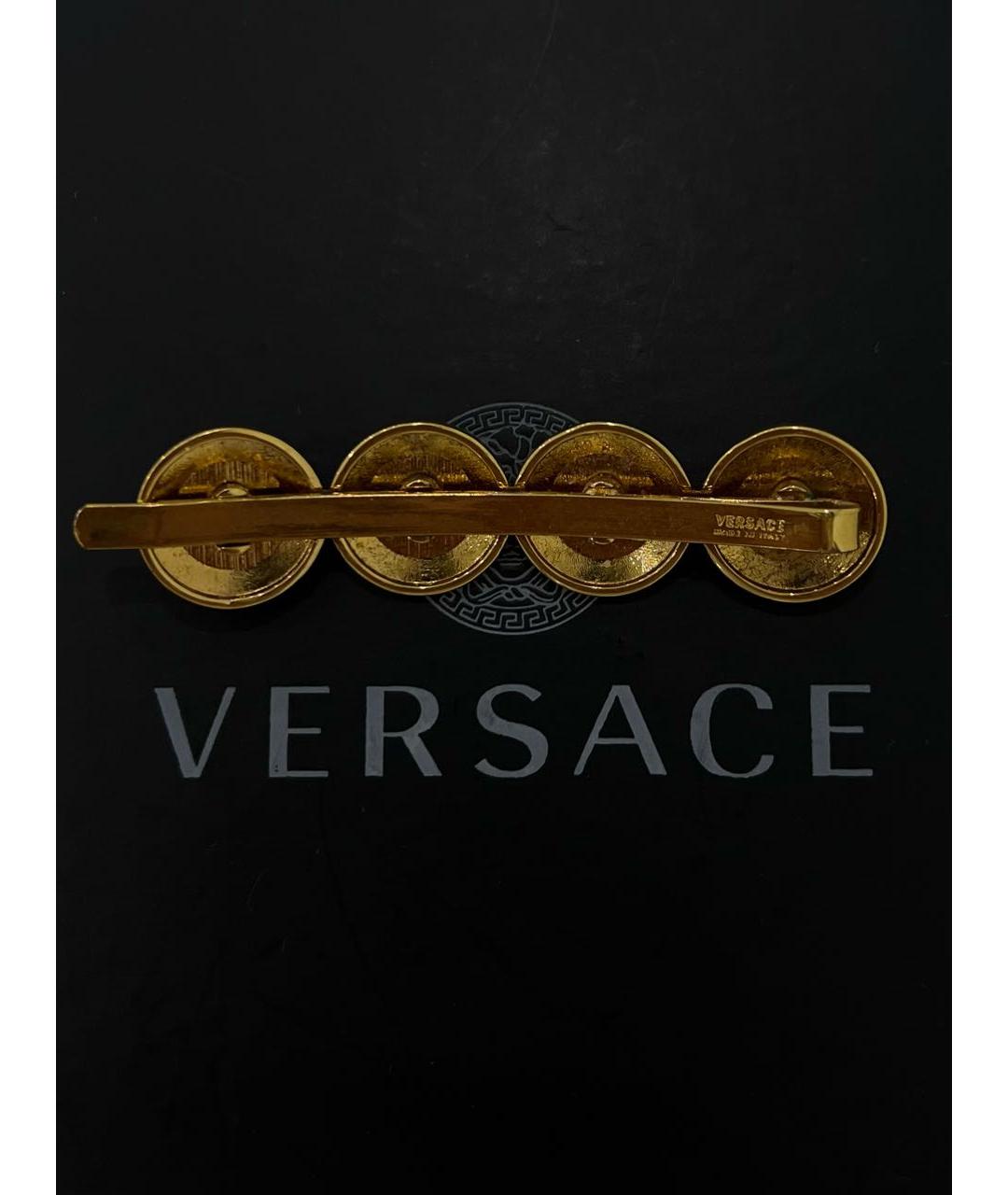 VERSACE Золотая заколка, фото 3