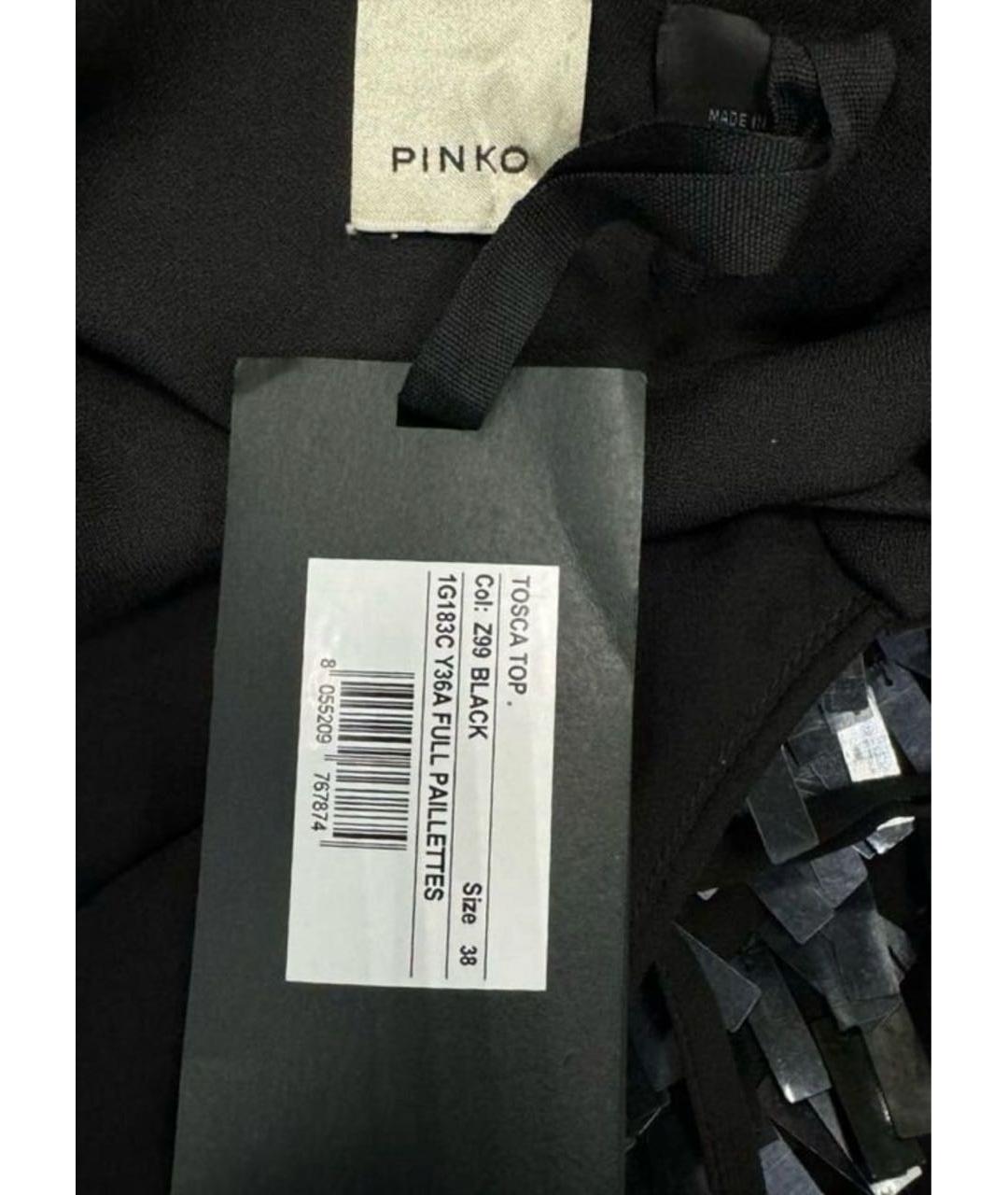 PINKO Черная майка, фото 5