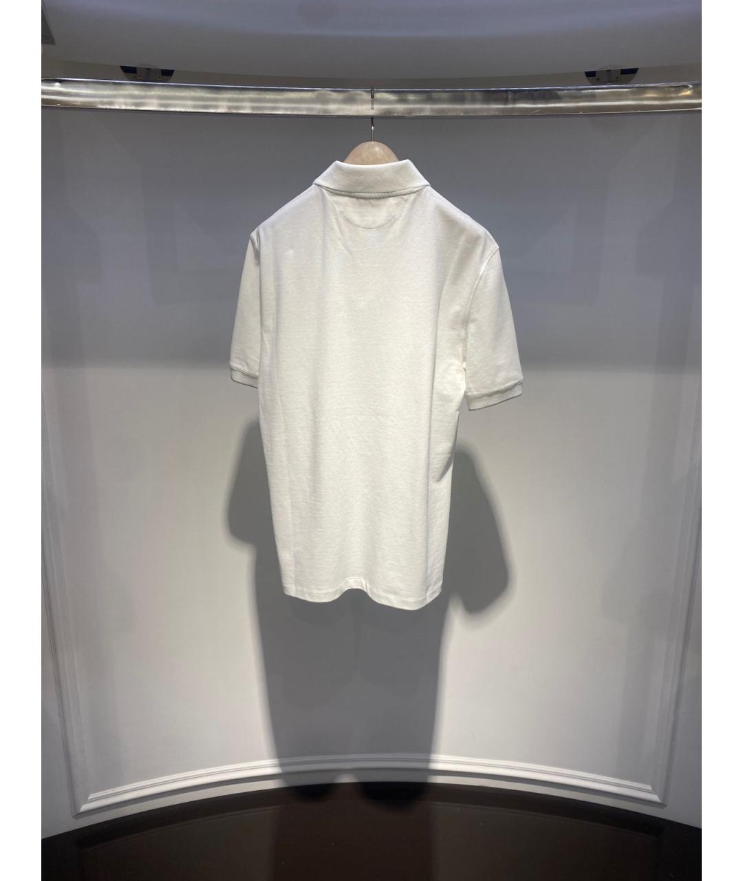 BRUNELLO CUCINELLI Белое поло с коротким рукавом, фото 3