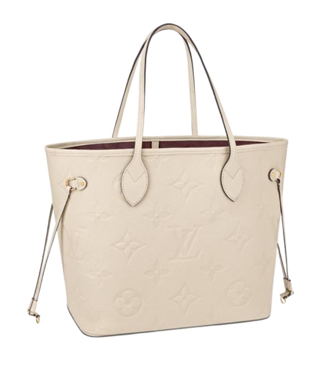 LOUIS VUITTON Бежевая кожаная сумка через плечо, фото 1