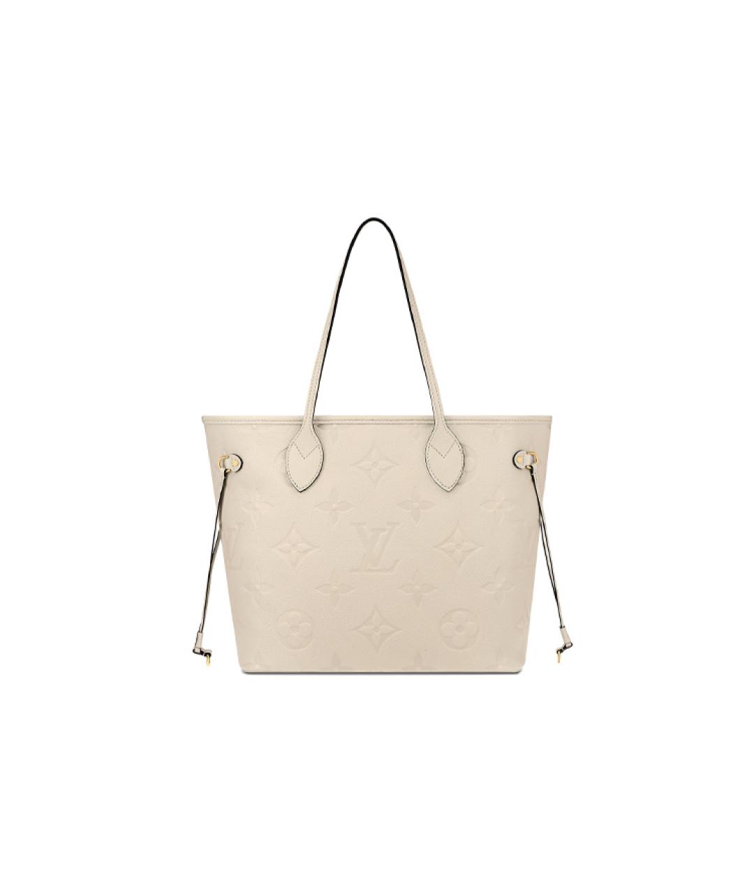 LOUIS VUITTON Бежевая кожаная сумка через плечо, фото 3