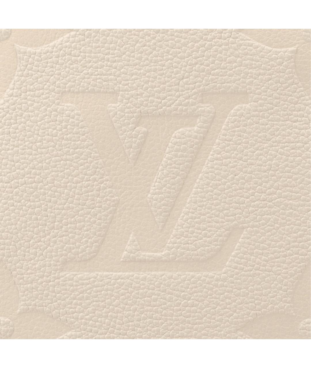 LOUIS VUITTON Бежевая кожаная сумка через плечо, фото 5