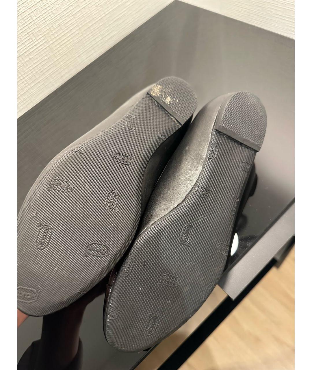 CHANEL Черные кожаные балетки, фото 8