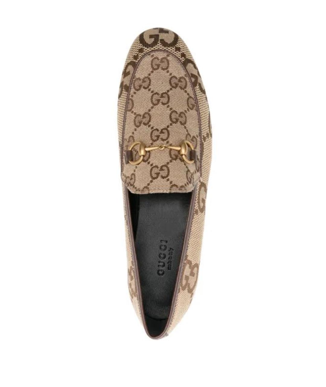 GUCCI Бежевые лоферы, фото 3