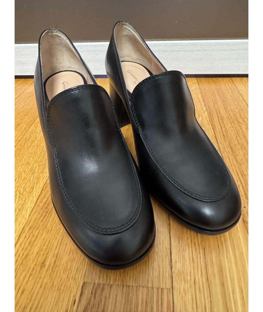GIANVITO ROSSI Черные кожаные туфли, фото 2