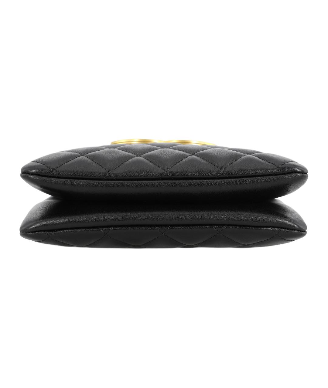 CHANEL Черная кожаная сумка через плечо, фото 4