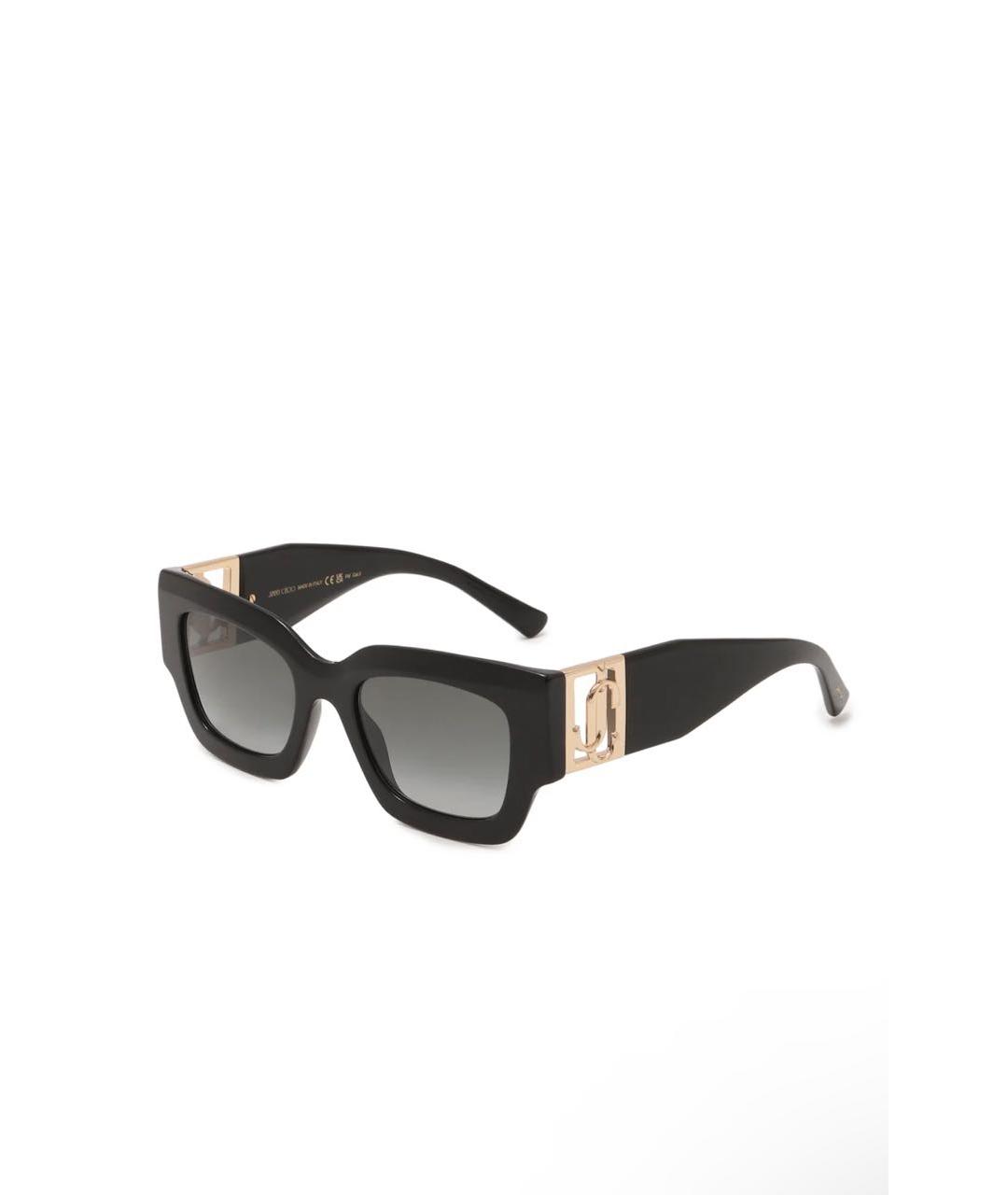 JIMMY CHOO Черные пластиковые солнцезащитные очки, фото 3