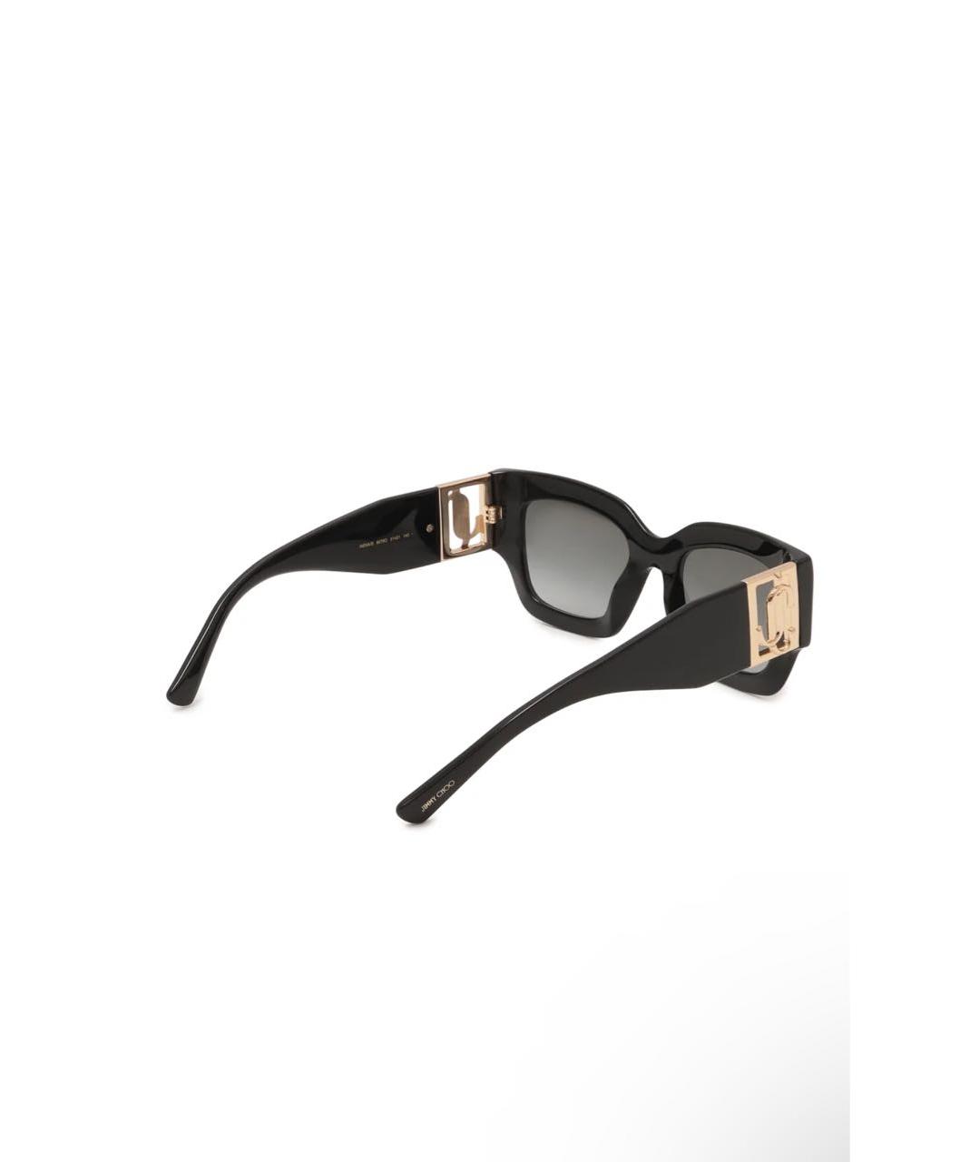 JIMMY CHOO Черные пластиковые солнцезащитные очки, фото 2