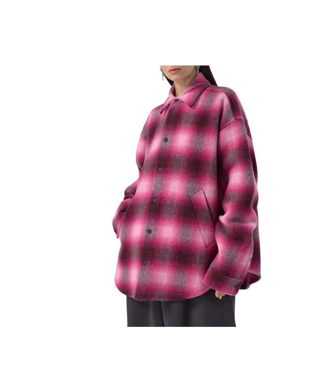 BALENCIAGA Розовая шерстяная куртка, фото 4