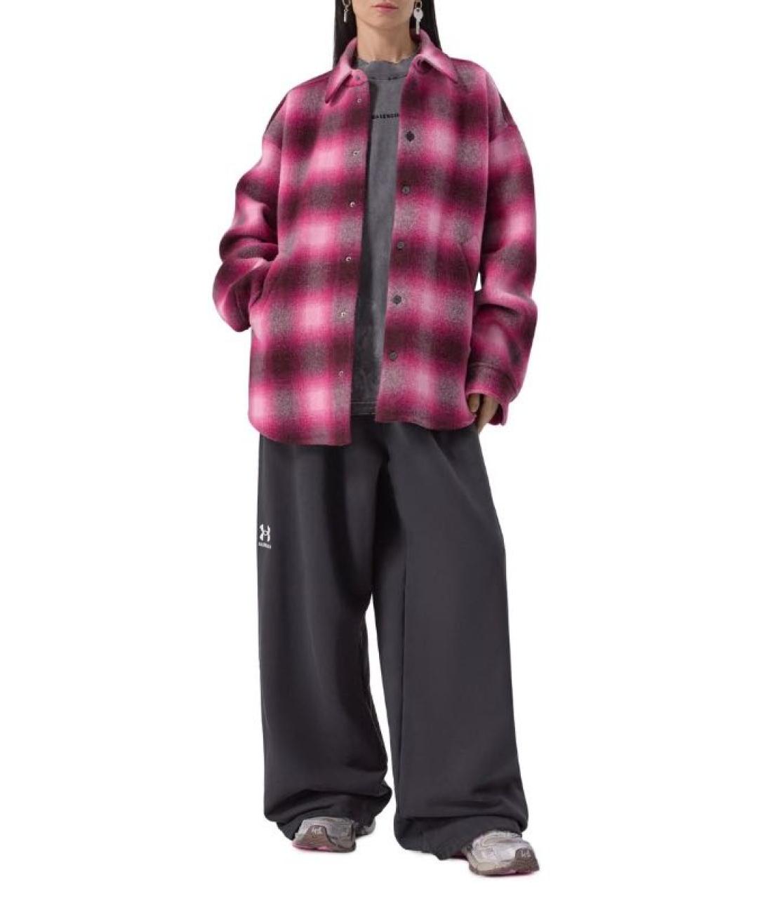 BALENCIAGA Розовая шерстяная куртка, фото 2