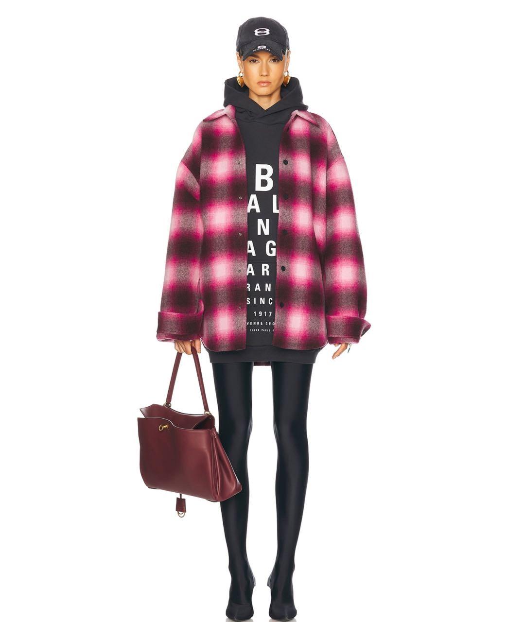 BALENCIAGA Розовая шерстяная куртка, фото 7